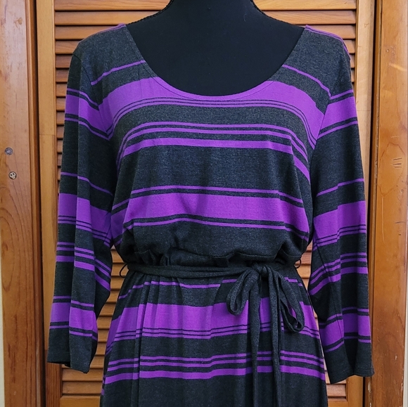 NWT Old Navy Women's Stripe Dress Size Large - Picture 2 of 9